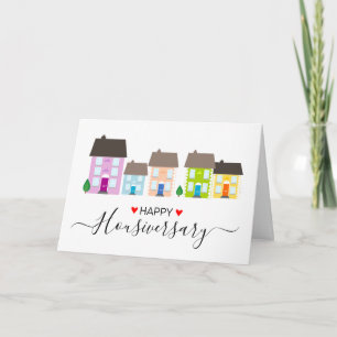 Happy house anniversary housiversary referral card