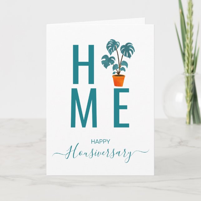 Happy house anniversary housiversary referral card (Front)