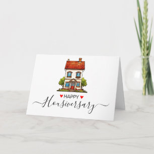 Happy house anniversary housiversary referral card