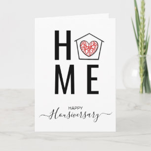 Happy house anniversary housiversary referral card