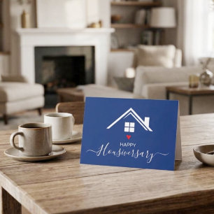 Happy house anniversary housiversary referral Navy Card