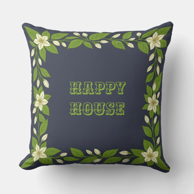 Happy house cushion (Front)