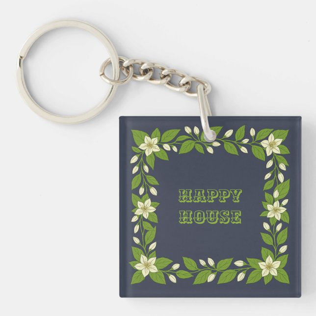 Happy house key ring (Front)