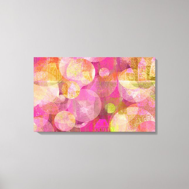 happy houses canvas print (Front)