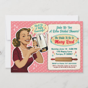 Happy Housewife Bridal Shower Invite/Recipe Card 2