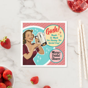Happy Housewife Bridal Shower Napkins