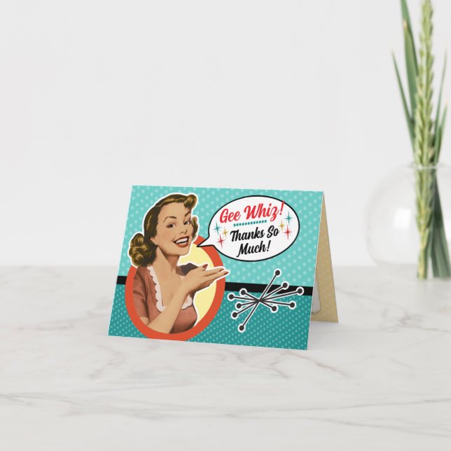 Happy Housewife Bridal Shower Thank You Cards (Front)