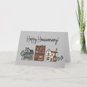 Happy Housiversary New Home Thank You Card