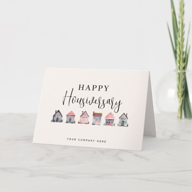 Happy Housiversary Real Estate Connections Card (Front)