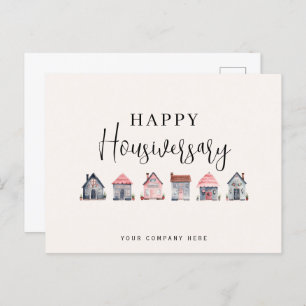 Happy Housiversary Real Estate Postcard