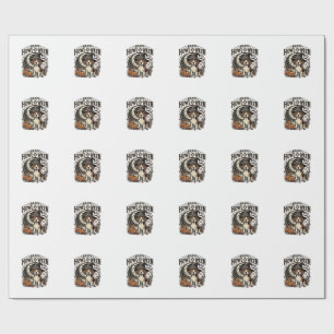 Happy Howl-O-Ween Beagle Witch Hat Halloween Shirt Wrapping Paper