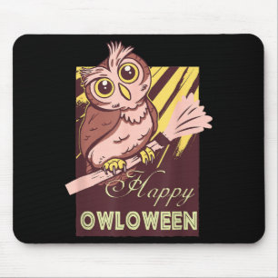 Happy Howl O Ween - Dog Halloween Mouse Mat