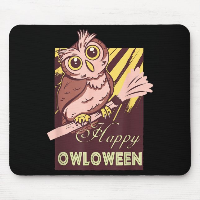 Happy Howl O Ween - Dog Halloween Mouse Mat (Front)
