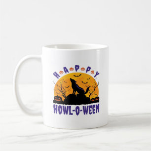 Happy Howl O Ween Howling Halloween Dog Essential  Coffee Mug