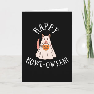 Happy Howl-oween Greeting – Funny Dog Lovers Card