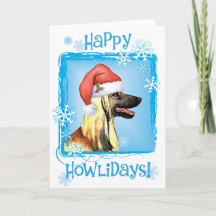Happy Howliday Afghan Hound Card