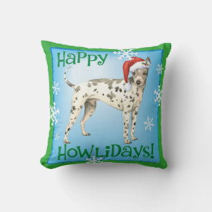 Happy Howliday American Hairless Terrier Cushion