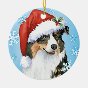 Happy Howliday Aussie Ceramic Tree Decoration
