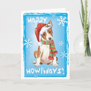 Happy Howliday Basenji Holiday Card