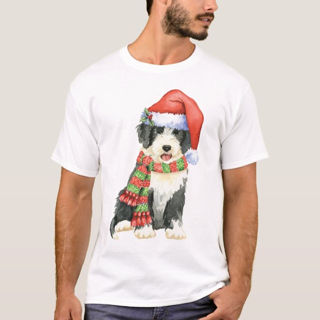 Happy Howliday Beardie T-Shirt (Front)
