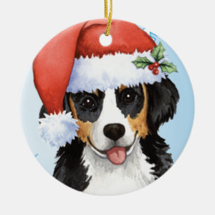 Happy Howliday Berner Ceramic Tree Decoration