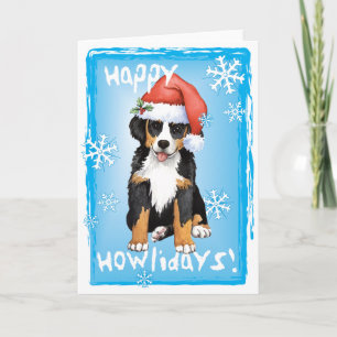 Happy Howliday Berner Holiday Card