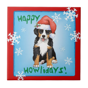 Happy Howliday Berner Tile