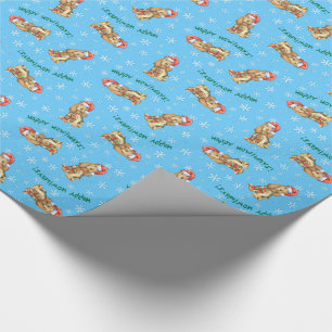 Happy Howliday Bloodhound Wrapping Paper