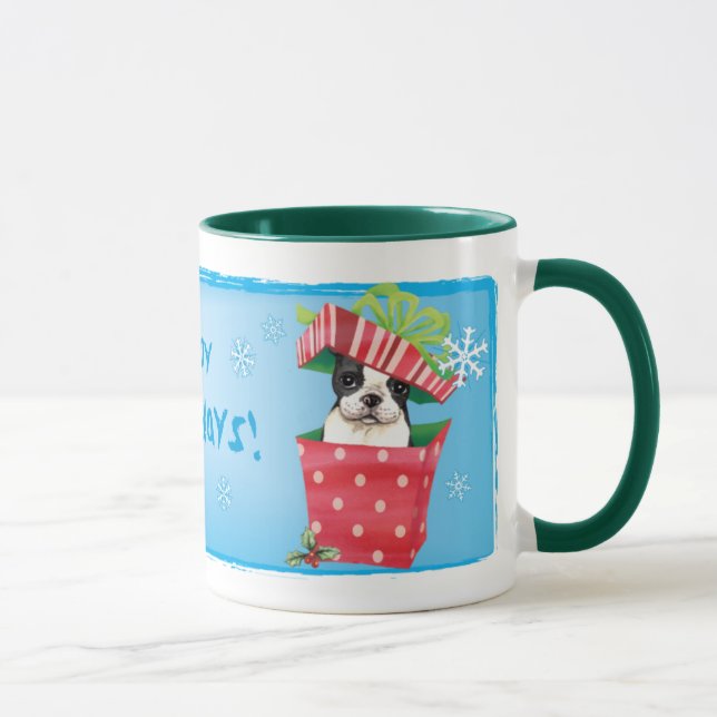 Happy Howliday Boston Mug (Right)