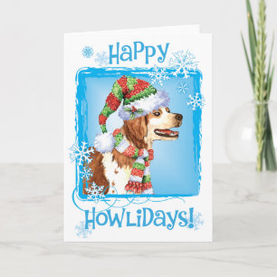 Happy Howliday Brittany Holiday Card