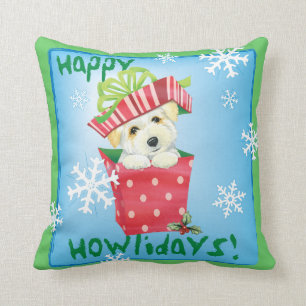 Happy Howliday Coton Cushion