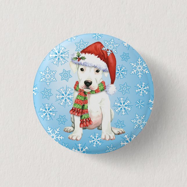 Happy Howliday Dogo 3 Cm Round Badge (Front)