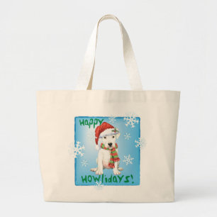 Happy Howliday Dogo Large Tote Bag
