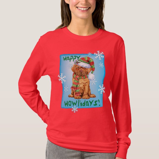 Happy Howliday Dogue T-Shirt (Front)