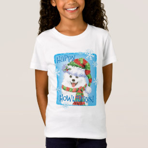 Happy Howliday Eskimo Dog T-Shirt