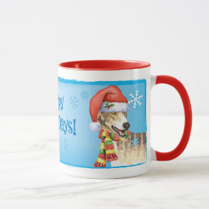 Happy Howliday Greyhound Mug