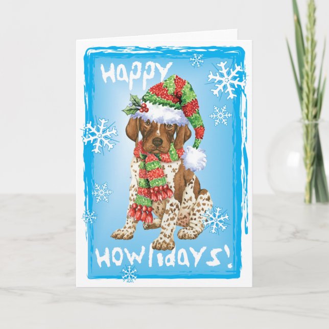 Happy Howliday GSP Holiday Card (Front)