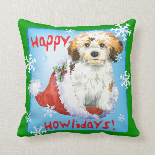 Happy Howliday Havanese Cushion