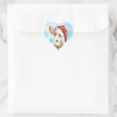 Happy Howliday Ibizan Hound Heart Sticker (Bag)