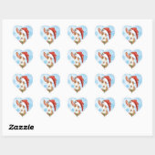 Happy Howliday Ibizan Hound Heart Sticker (Sheet)