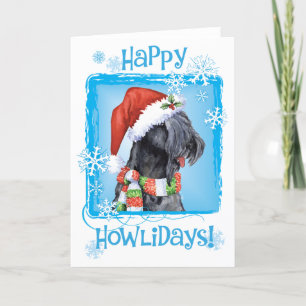 Happy Howliday Kerry Blue Terrier Holiday Card