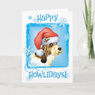 Happy Howliday PBGV Holiday Card