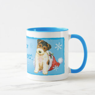 Happy Howliday Wire Fox Terrier Mug