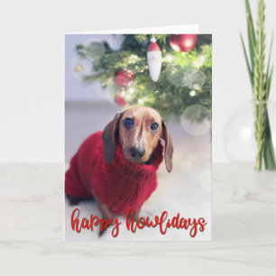 Happy Howlidays - Add YOUR DOG PHOTO Card