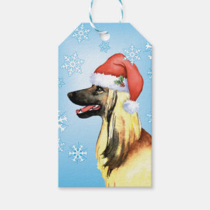 Happy Howlidays Afghan Hound Gift Tags