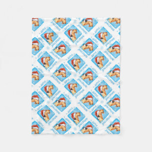 Happy Howlidays Airedale Fleece Blanket