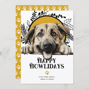Happy Howlidays Anatolian Shepherd Dog Holiday Card
