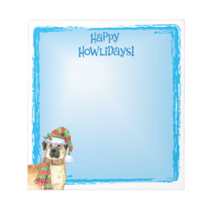 Happy Howlidays Anatolian Shepherd Notepad