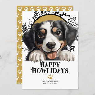 Happy Howlidays Appenzeller Sennenhund Dog Holiday Card