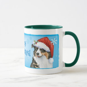 Happy Howlidays Australian Shepherd Mug